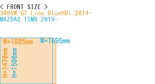 #308SW GT Line BlueHDi 2014- + MAZDA2 15MB 2019-
